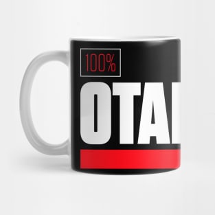 Otaku 100% – Red + White Mug